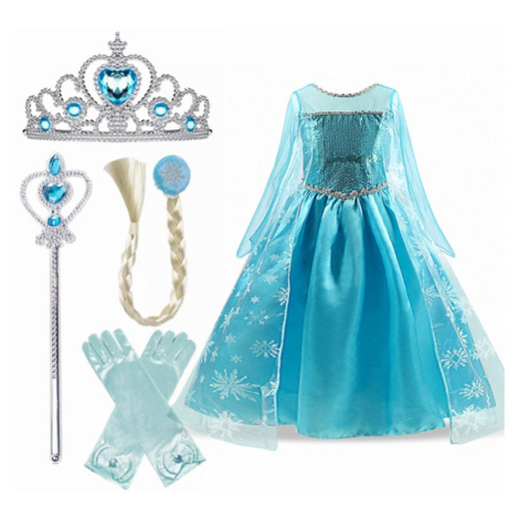 Dívčí šaty kostým Elsa Ledové Království