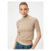 Koton High Collar Knitwear Sweater Short Sleeve