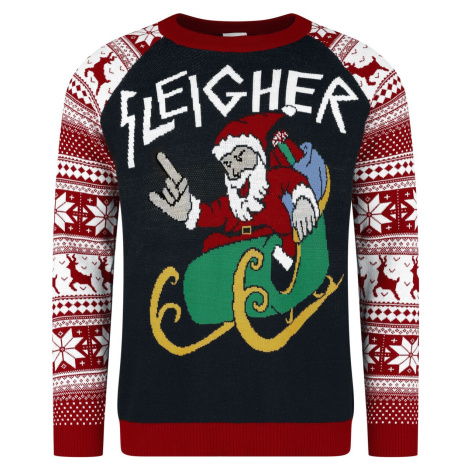 Ugly Christmas Sweater Sleigher Santa Pletený svetr vícebarevný