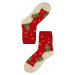 Veselí medvídci dámské vánoční ponožky červená