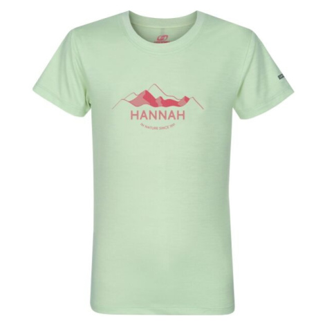 Hannah CORNET JR II Dětské funkční tričko, světle zelená, velikost