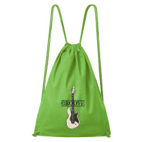 DOBRÝ TRIKO Bavlněný batoh s potiskem Baskytara Barva: Apple green