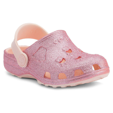 Coqui Little Frog Dětské sandály 8701 Candy pink glitter