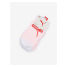 Sada dvou párů dámských ponožek ve světle růžové barvě Puma Cat Logo