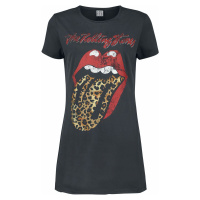 The Rolling Stones Amplified Collection - Leopard Tongue Šaty charcoal
