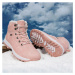 Semišové zimní boty na hory turistické sněhule