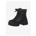 Černé dámské kotníkové zimní boty Caprice