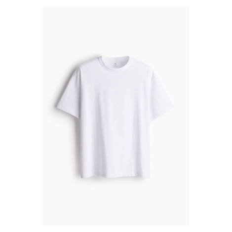 H & M - Tričko z materiálu COOLMAX® Loose Fit - bílá H&M
