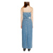 Calvin Klein Jeans STRAPLESS MAXI J20J223742 Modrá