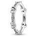 Pandora Romantický stříbrný prsten s kubickými zirkony Moments 192496C01 56 mm