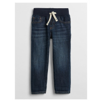 GAP Modré klučičí džíny pull-on slim jeans with Washwell