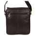 Sendi Design Pánská kožená taška přes rameno RAMBO hnědá