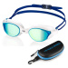 AQUA SPEED Unisex's Swimming Goggles Vortex Mirror&Case Pattern 51