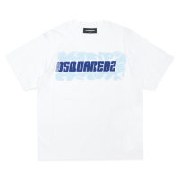 Tričko dsquared slouch fit t-shirt white