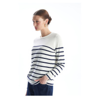 LC Waikiki Crew Neck Striped Long Sleeve Women's Knitwear Sweater