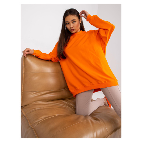 Oranžová mikina basic Twist Fashionhunters
