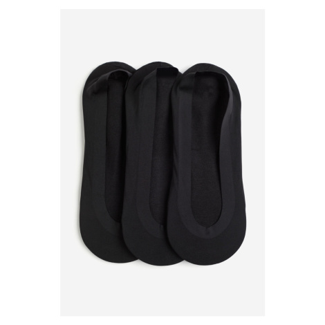 H & M - Ponožky nízký střih 3 kusy - černá H&M