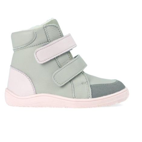 BABY BARE FEBO WINTER Grey Pink Asfaltico | Dětské zimní zateplené barefoot boty Baby Bare Shoes