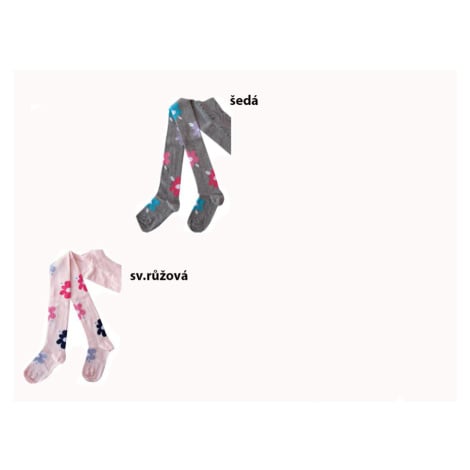 Design Socks Dívčí punčocháče kytičky