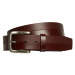 Pánský pásek Volcom Bistone Lth Belt Brown