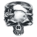 etNox hard and heavy Claw Skull Prsten stríbrná