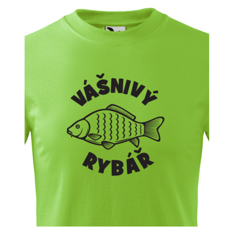 Vtipné tričko pro rybáře Vášnivý rybář - sleva 33 Kč na první objednávku BezvaTriko