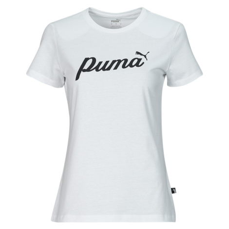 Puma ESS+ BLOSSOM SCRIPT TEE Bílá