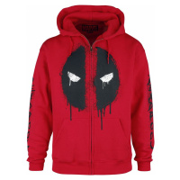 Deadpool Deadpool - Logo Mikina s kapucí na zip červená