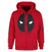 Deadpool Deadpool - Logo Mikina s kapucí na zip červená
