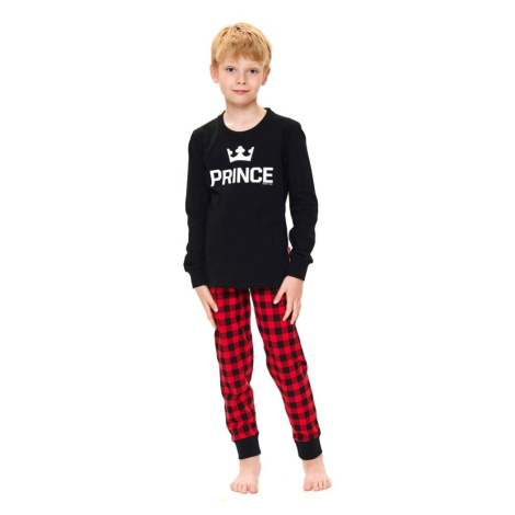 Chlapecké pyžamo Prince černé dn-nightwear