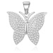 MOISS Něžný stříbrný přívěsek Motýl P0001150