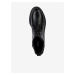 Černé dámské kožené kotníkové boty Geox Iridea