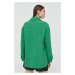 Košile Pinko dámská, zelená barva, relaxed, s klasickým límcem