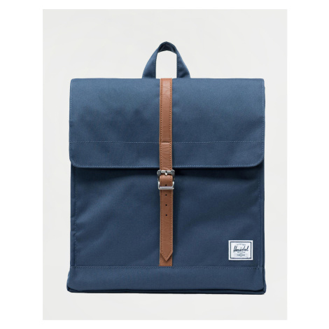 Herschel Supply City Mid-Volume Navy/ Tan Synthetic Leather 14 l
