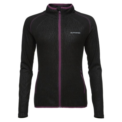 Dámská mikina Klimatex Libelu1 černá/vínová