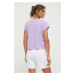 Bavlněné tričko Dkny fialová barva, DP3T9563