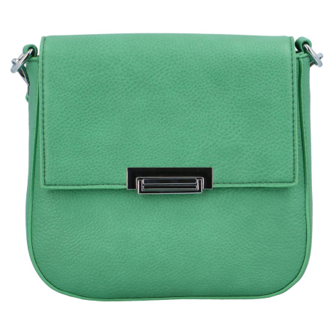 Stylová dámská koženková kabelka do ruky Alexia, zelená Herisson