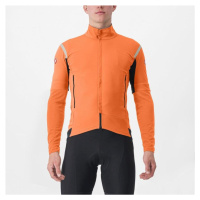 CASTELLI Cyklistická zateplená bunda - PERFETTO RoS 2 CONVERTIBLE - oranžová