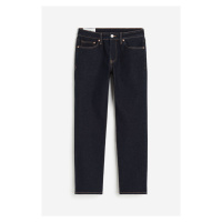 H & M - Straight Regular Jeans - modrá