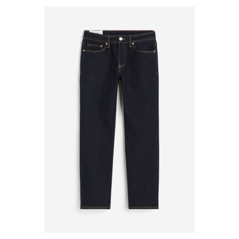 H & M - Straight Regular Jeans - modrá H&M