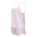 Towel City Dámské saténové krátké pyžamo TC057 Light Pink