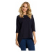 Made Of Emotion Woman's Tunic M346 Navy Blue