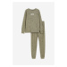 H & M - Žerzejové pyžamo - zelená