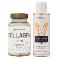 Pharma Activ Collagen Femin 90 tobolek + Masážní olej Sandalwood 100 ml