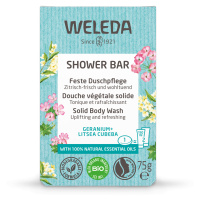 Weleda Aromatické bylinkové mýdlo Geranium + Litsea Cubeba (Shower Bar) 75 g