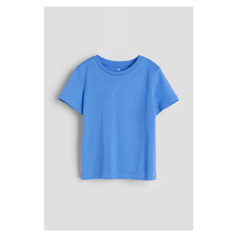 H & M - Bavlněné tričko - modrá H&M