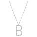 Rosato Stříbrný náhrdelník s přívěskem B Cubica RZCU02 (řetízek, přívěsek)