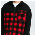 Urban Classics Patterned Polar Fleece Track Jacket Black/ Red