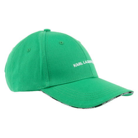 Kšiltovka karl lagerfeld k/essential logo cap zelená