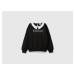 Benetton, Black Wednesday Addams Collared Sweatshirt